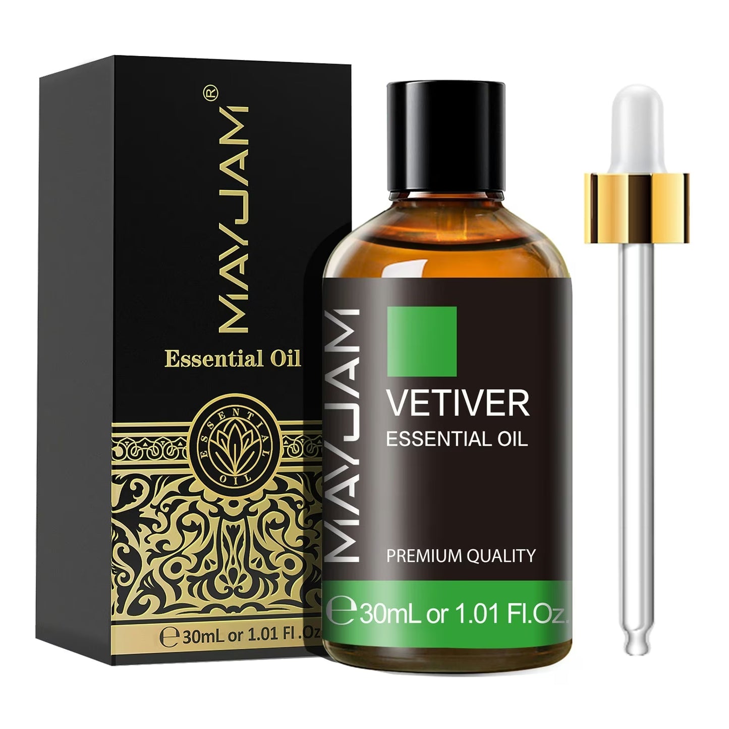 Vetiver Essential Oil | Natural Aromatherapy | Mayjam - 30ml - Image 2