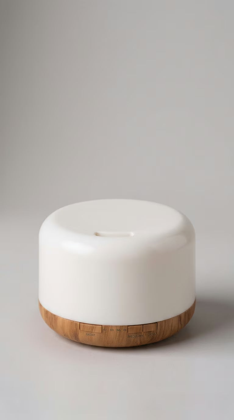 Aroma Diffuser 500ml Wood Grain | USB Essential Oil Humidifier with Colorful Night Light | Mayjam - Light Wood