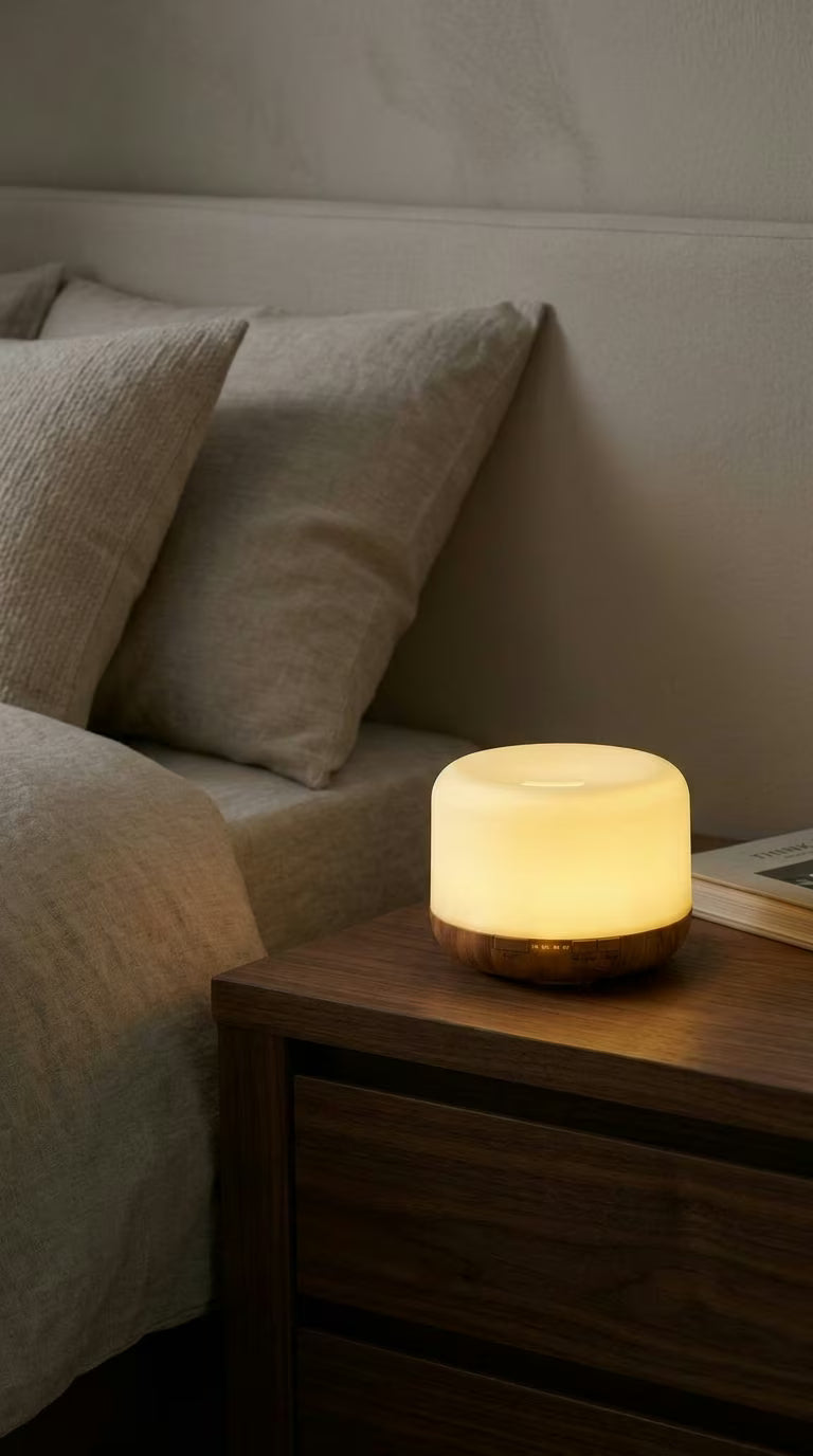 Aroma Diffuser 500ml Wood Grain | USB Essential Oil Humidifier with Colorful Night Light | Mayjam - Image 5