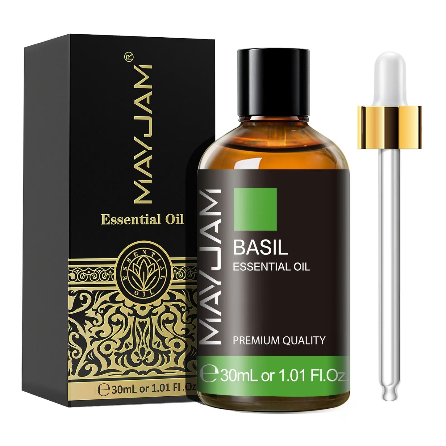 Basil Essential Oil | Natural Aromatherapy | Mayjam - 30ml - Image 2