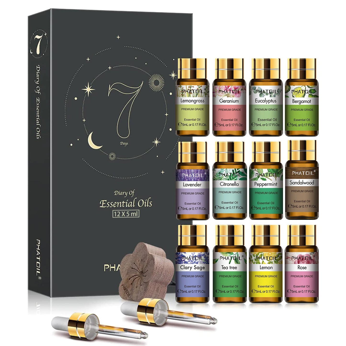 Aromatherapy Essential Oil Gift Box 15 Bottles | Phatoil