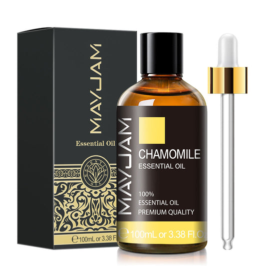 Chamomile Essential Oil 100ml | Natural Aromatherapy | Mayjam Basil - 100ml