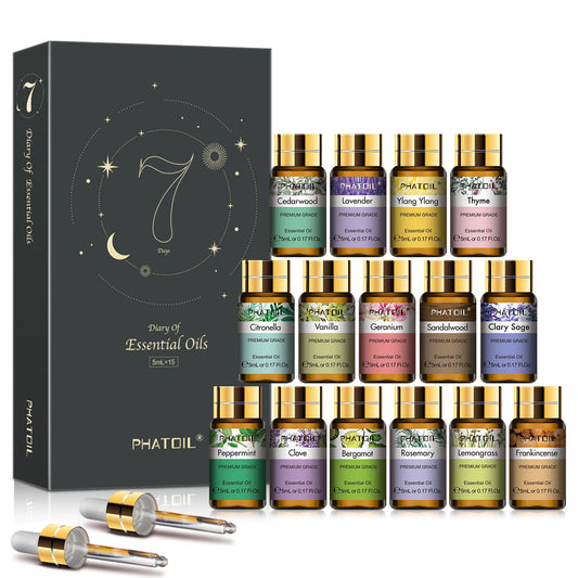 Essential Oil Fragrance Gift Box 15 Bottles | Phatoil