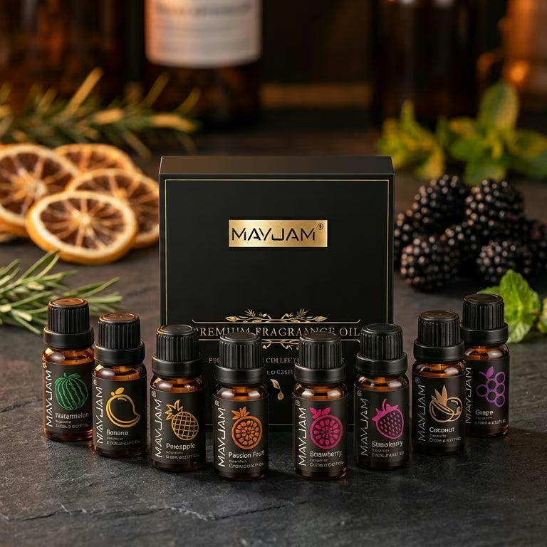 Fruit Aroma Fragrance Oil Gift Set 8 Bottles | Mayjam - Image 2