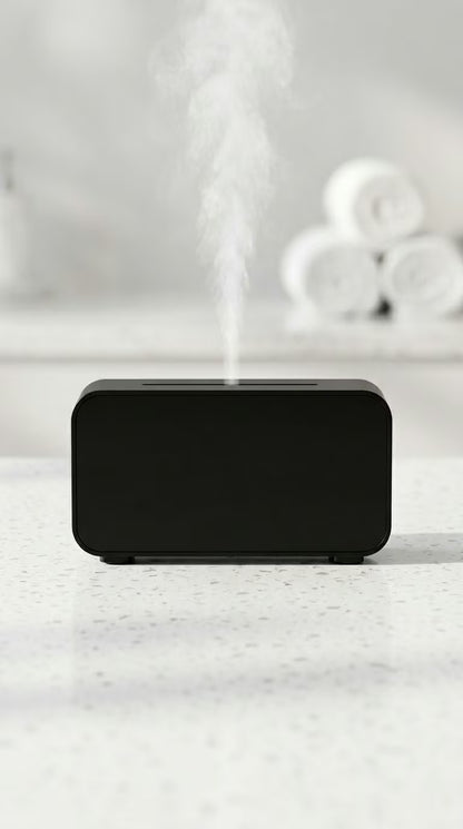 Mini Flame Aroma Diffuser Black| 7-Color Essential Oil Humidifier - Image 6